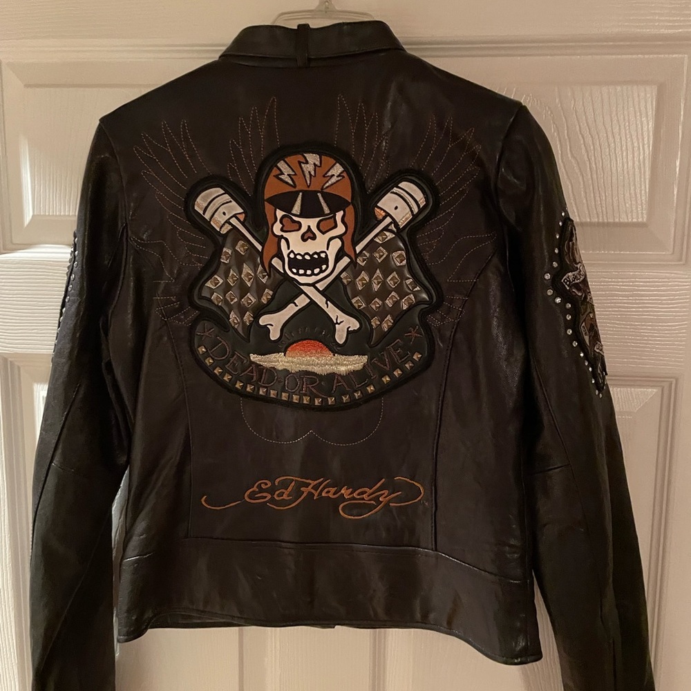 Women’s Ed Hardy Jacket New Without Tags. Size Small. “Dead or Alive”.